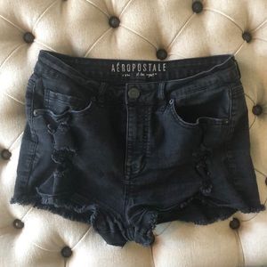 Aeropostale high waisted black shorts